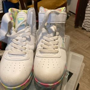 Little Girls Fila high tops size 2